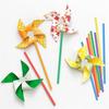 144 Stück DIY Windräder Basteln Weiße Leere Papier-Windräder Bemale deine eigenen Windräder Für Kinder Sommeraktivität Kunst