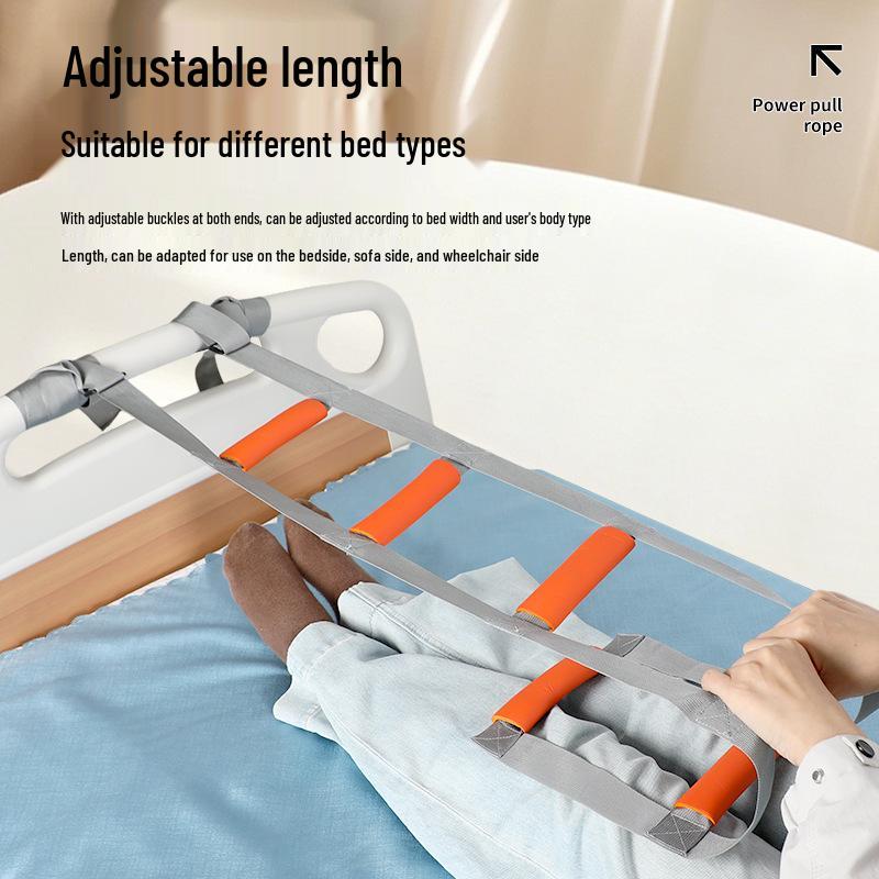 Portable Pull Rope for Bedridden Patients - Assists In Standing, Turning, and Getting Up