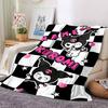 Customizable Kuromi4 Throw Blanket – Personalized Name, All-Season Cozy Snug Blanket, Machine Washable, Personalized Blanket