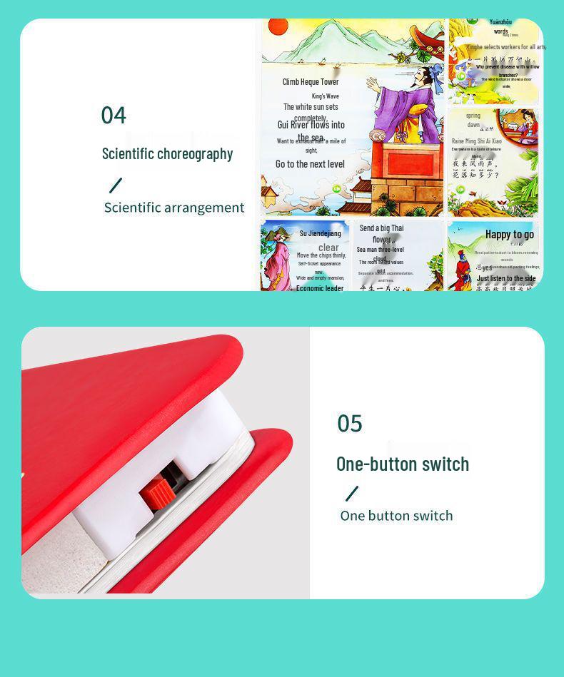 Talking Tang Poems Sound Reading Machine: Educational Toy for Ages 3-6