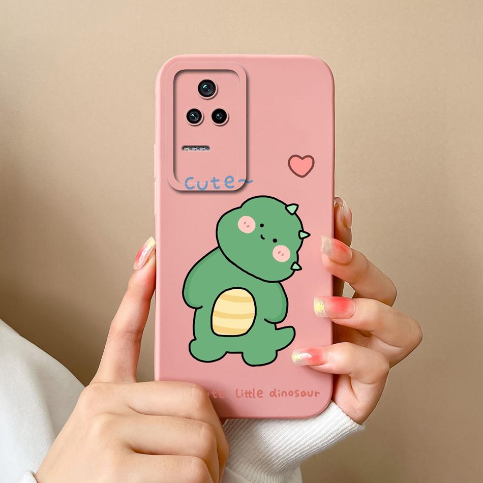 Cute Case For Poco F4 GT Global Version Soft Smooth Liquid Silicone Full Coverage Anti Choc Phone Bumper For Xiaomi Poco F4GT