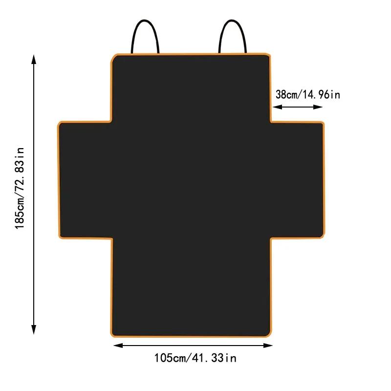 Car trunk protective mat Pet mat Car pet dog outdoor waterproof and soiled Oxford cloth protective mat 185 x 104cm чёрный