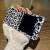 Transparent Leopard Pattern Folding Phone Case For Samsung Galaxy Z Flip 7 6 5 4 3 5G Hard Cover For Samsung Z Flip7 Flip6 Flip5