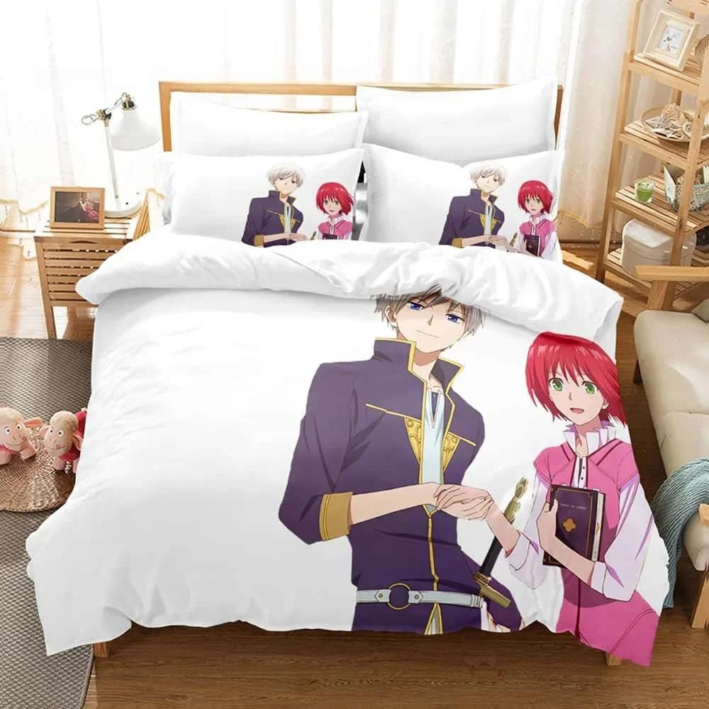 

3D Мультфильмы Белоснежка с рыжими волосами Комплект постельного белья Односпальная кровать Твин Полный комплект постельного белья Queen King Size для взрослых и детей Спальня Пододеяльники 70x133cm 2pcs