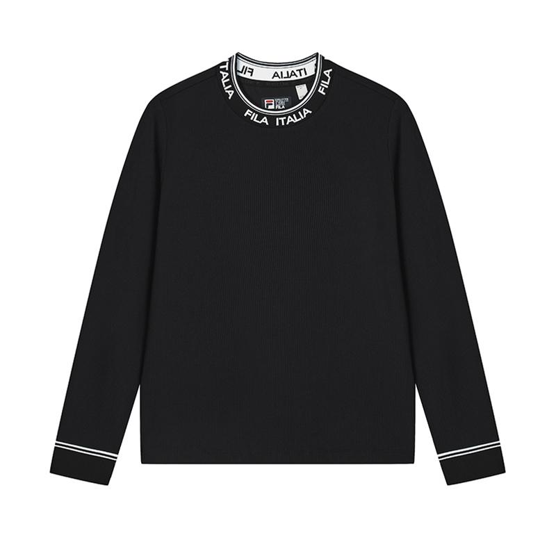 

New FILA WHITE T Shirts Women s Jet Black F11W533202FBK 165/84A/M