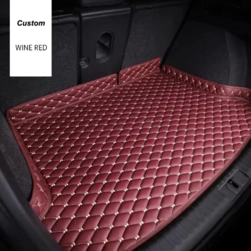 PU Leather Custom Car Trunk Mats for Mercedes W177 A W169 W176 B W246 W245 W247 Interior Details Car Accessories All Models