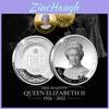 Conjunto de Moedas Comemorativas do Jubileu de Platina da Rainha Elizabeth II Coleção de Lembranças Lindamente Desenhada
