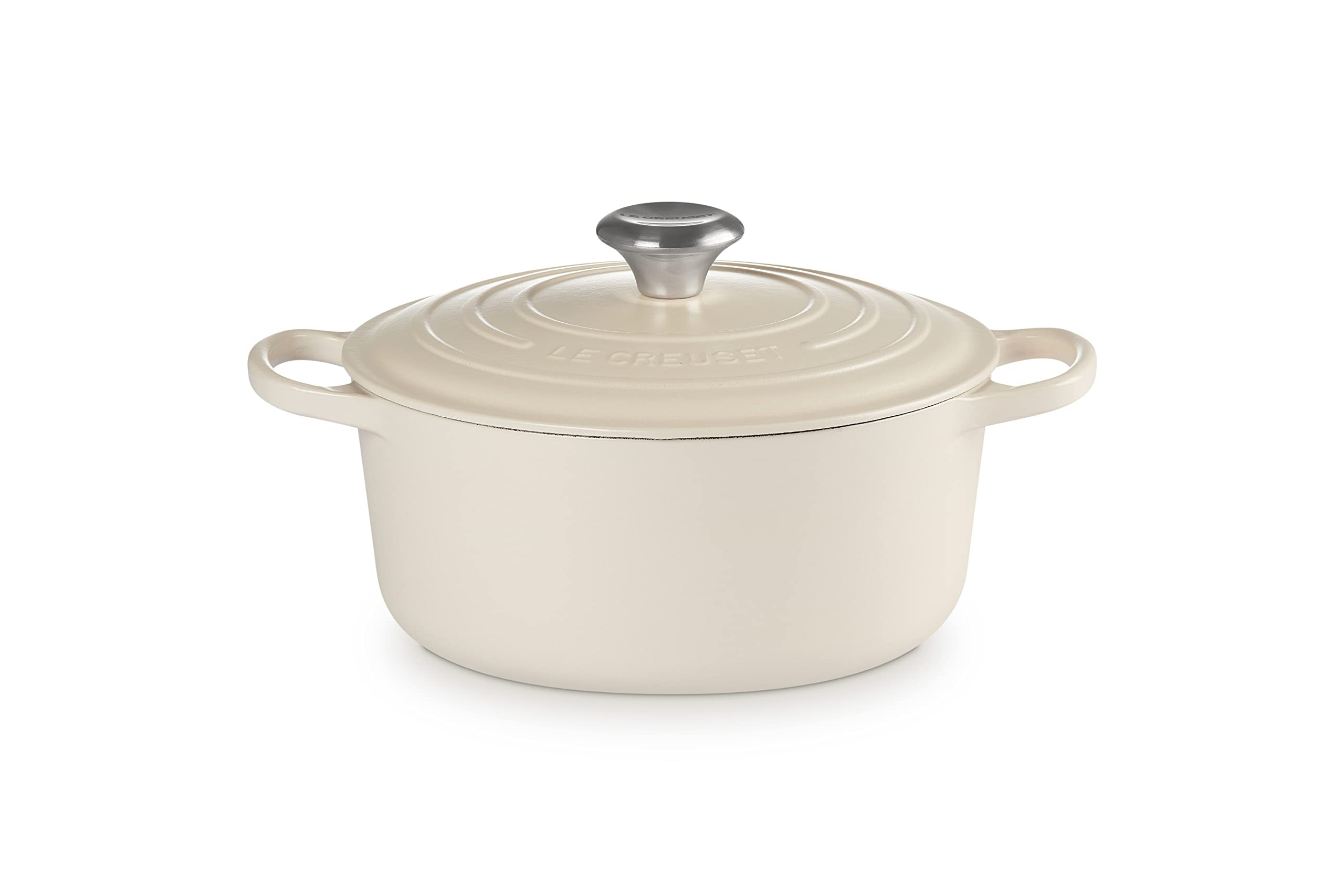 

Le Creuset Cast Enamel Double Handed Pot Signature Cocotte Ronde 24 cm Brioche Gas IH Oven Compatible Japanese [Authorized Product]