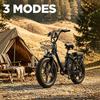 Elcykel Burchda U8 500W Motor 48V 31.5Ah Avtagbart Batteri 20"x4.0" Däck Dubbla Skivbromsar 7 Växlar Maxräckvidd 100Km Maxlast 120kg