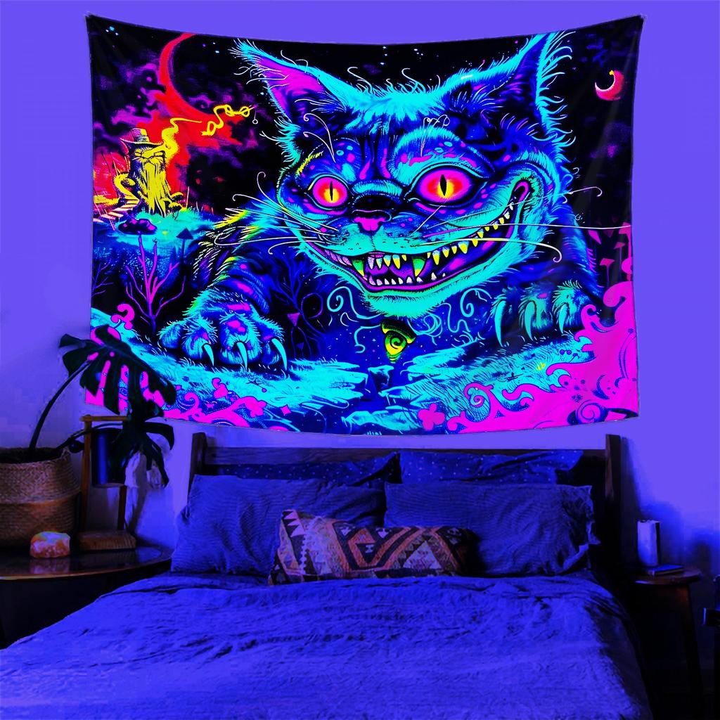 Sunflower Dream Fluorescent TapestryUV Tapestry Wall Hanging Bedroom Home Party Decoration
