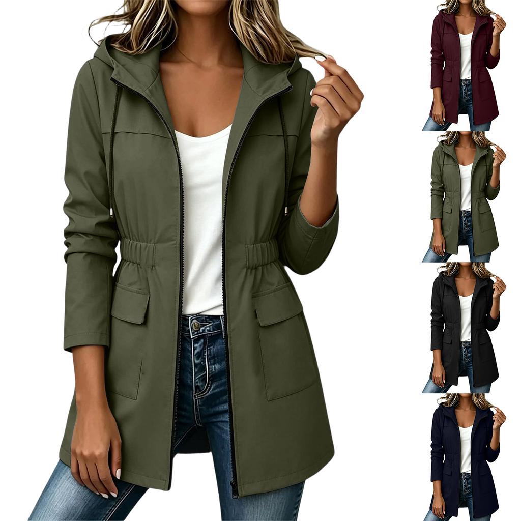 Women's Casual Zip-Up Hoodie Sweatshirt with Pockets