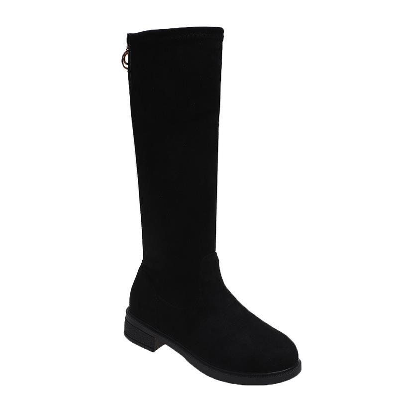 High boots knee small medium boots elastic new velvet autumn and winter boots women but look thin and fashionable