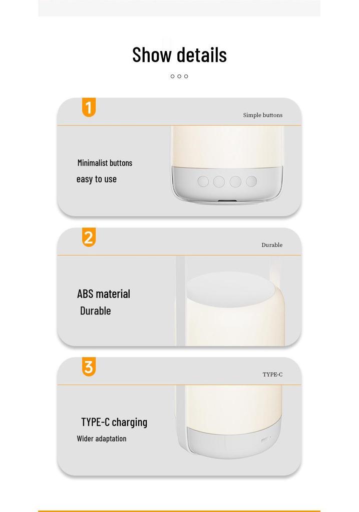 LED Wireless Touch Night Light: Remote-Controlled, USB Rechargeable, Portable Bedside Lamp for Indoor/Outdoor Use