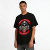 Hellroads Garage Skull Biker Tee Full Throttle Brakeless Motorhead Top Pure cotton T-shirt