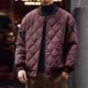 Men's Trendy Quilted Cotton Baseball Jacket - Autumn/Winter Casual Loose Fit
