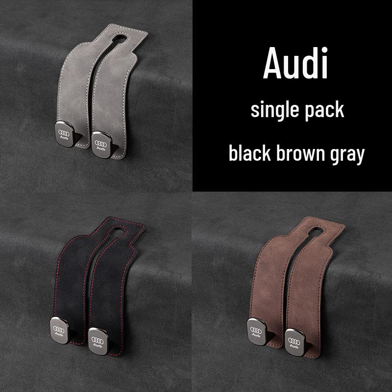 Zamszowe haczyki na telefon i do przechowywania na tylne siedzenie