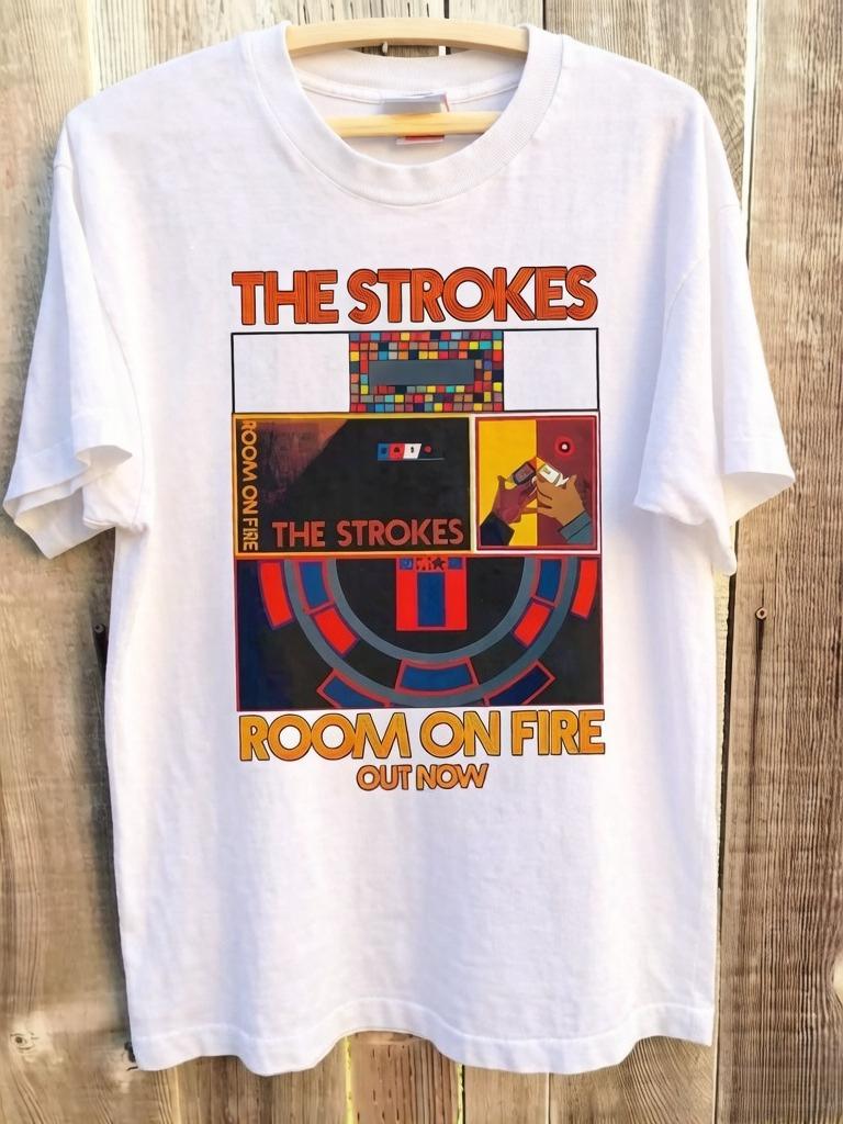 

Stokes Band Tshirt Elegant Retro Band Shirt Classic Style Suitable for Both Unisex and Women Tshirt Unisexs Clothing L