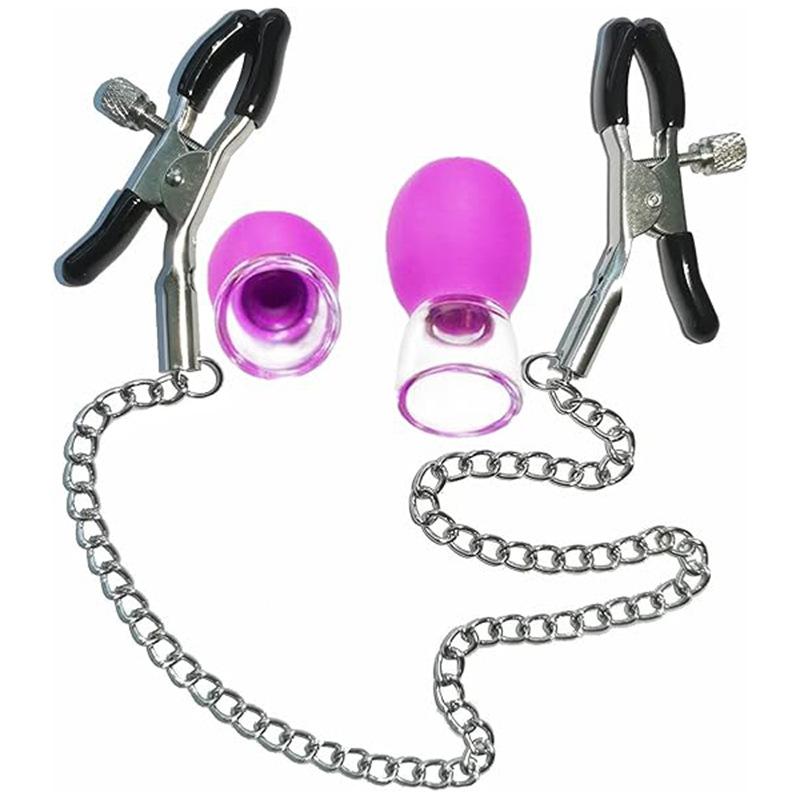 New Nipple Clamps Adjustable Pressure Breast Clips Vacuum Breast Pump Massager Stimulator Cupping Glass Adult Sex Toys for Women