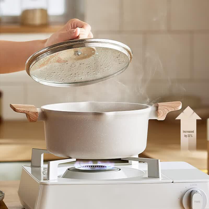 Supor Maifan Stone Non-Stick Pot with Steamer