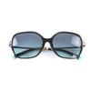 Great TIFFANY&Co. Sunglasses Square Eyewear Black Women TF4191-F Used