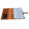 Budget Binder A6 Multiple Pockets Stainless Steel Rings PU Leather Cover Portfolio Binder for Office School Business