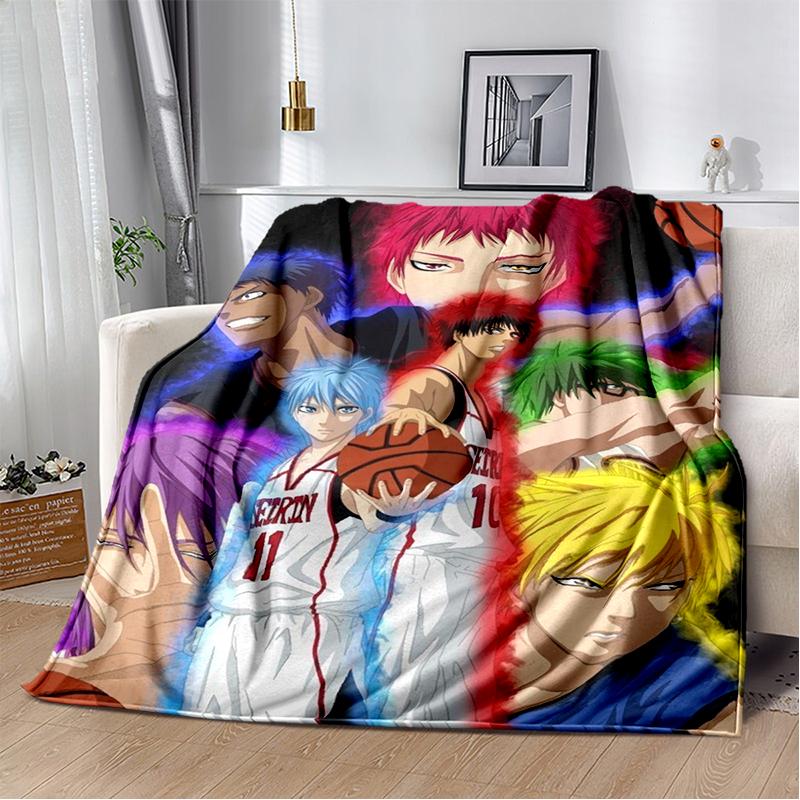 29 Style New Cartoon Kuroko Basketball Anime Flannel Blanket,Soft Throw Blanket for Home Bedroom Bed Sofa Travel Cover Kid Gift