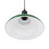 Adjustable Height Pendant Lamp E27 Green Glossy Ø 31 Cm Metal