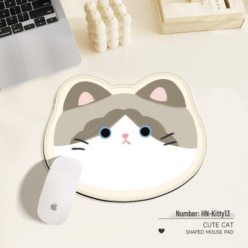 Cartoon Katze Mauspad - Niedliche & Rutschfeste Schreibtischunterlage mit Mehreren Katzengesicht-Designs für Büro & Gaming.