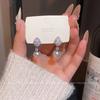 Korean Exquisite Micro-inlaid Zircon Pearl Stud Earrings Women's Light Luxury Niche High-end Earrings Fashion Versatile Temperament Earrings
