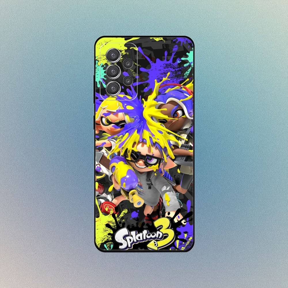 Spiel S-Splatoon 3 Handyhülle Für Samsung S25,S24,S21,S22,S23,S30,Ultra,S20,Plus,Fe,Lite,Note,10,9,5G Schwarze Hülle