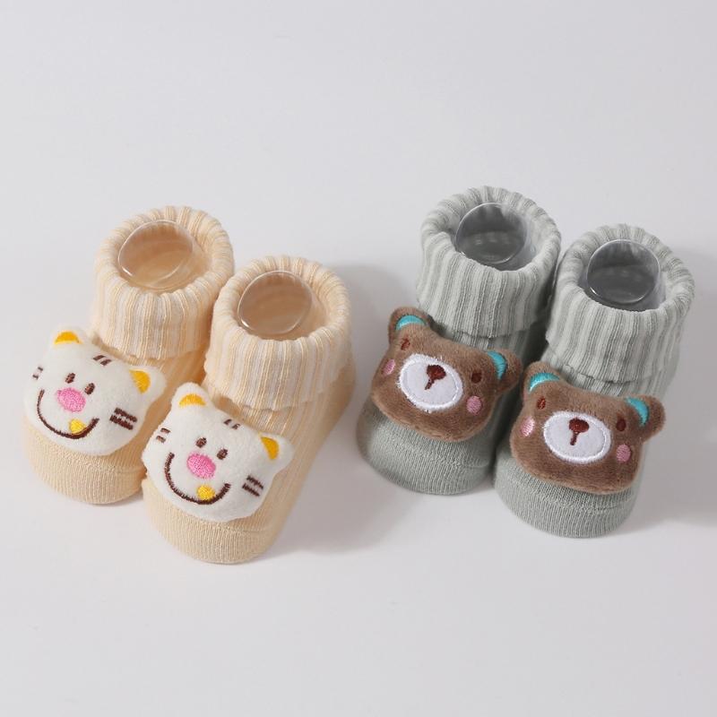Baby Ankle Socks Kids Boys Girls Knitted Socks with Cartoon Doll Cotton Socks Soft Socks for Newborns Infant 0-3 Year