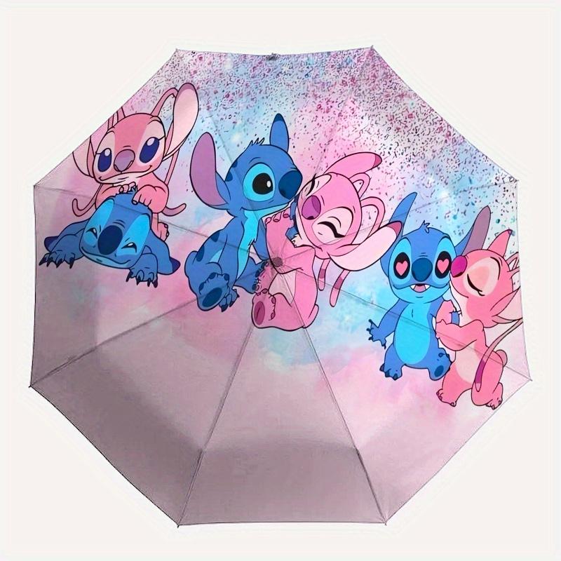 Stitch,Lilo Automatic Folding Umbrella, 8 Ribs Portable Foldable Design, Best Choice for Business and Going Out, Birthday, Halloween, Christ