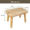 BEE&OAK Solid Rubberwood Small Stool for Adults and Children, Stylish Colors, Perfect for Bedrooms, Bathrooms, and Kitchens, Plant Stand, Square Stool