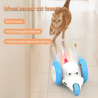 Interactive Cat Toy, Automatic Moving Mouse Toy for Indoor Cats, USB Rechargeable Smart Sensing Electric Kitten Exercise Toys
