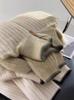 Women’s Pure Wool Stand Collar Half-Zip Vertical Stripe Knit Pullover - Autumn/Winter Casual Long Sleeve Baselayer