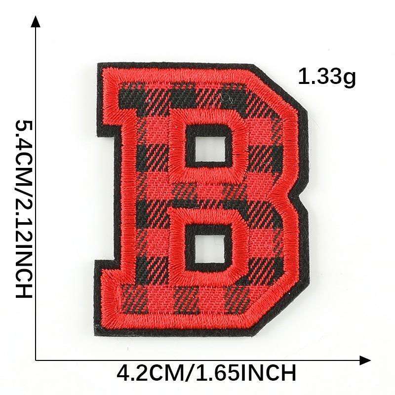 Computer Embroidery Label Cloth Embroidery English Alphabet Embroidery Badge Sticker Clothing Accessories Hat Accessories Patch Cloth Sticker