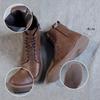 Women Fashion Thick-soled Martin Boots Fur Retro Ankle Boots Soft-soled Women Short Boots