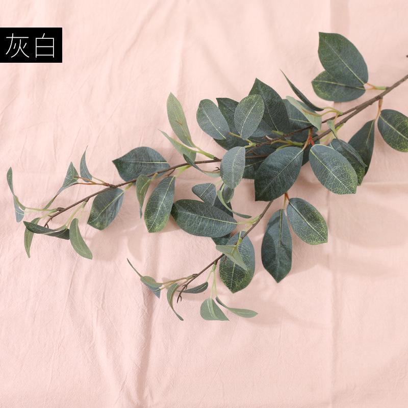 

Simulation eucalyptus leaf fake flower autumn color wedding road guide decoration layout simulation green plants