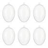 6 Pieces Clear Plastic Craft Ornaments Customizable Christmas Baubles for Tree Decoration Seasonal Displays Accessory
