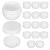 FRCOLOR 20g Cream Bottles, Set of 15, Plastic Cream Jars, Cosmetic Cases, Refillable Containers, Light-Proof Bottles for Hand Cream, Aromatherapy Crea