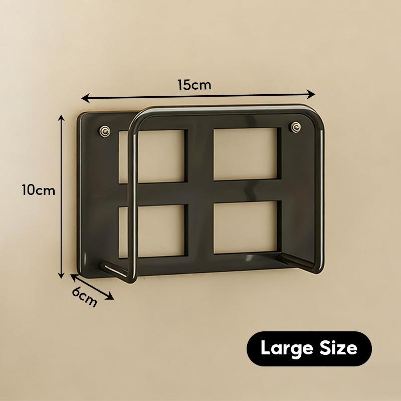 Punch Free Wall Router Bracket Self Adhesive Durable Shelf for WiFi Routers TV Set Top Boxes Living Room Decor