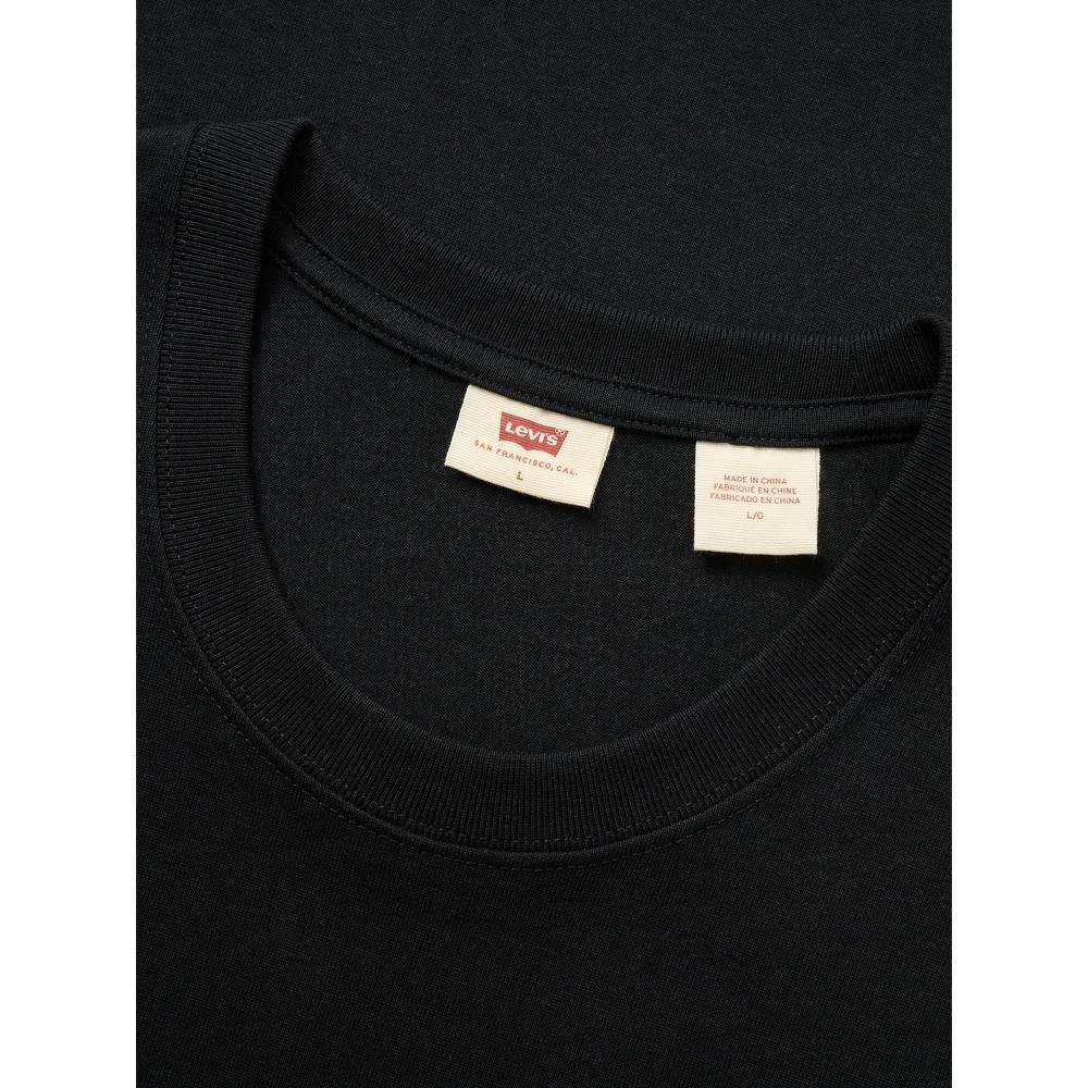 Levis Loose Fit Casual Patch Soft Crew Neck Short Sleeve T-Shirt Men Tops Black 002XI-0001