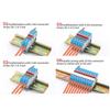 10Pcs CMK420 Lever Type Rail Connector 4mm2 11AWG Quick Splice Hub  for Electronics Wiring