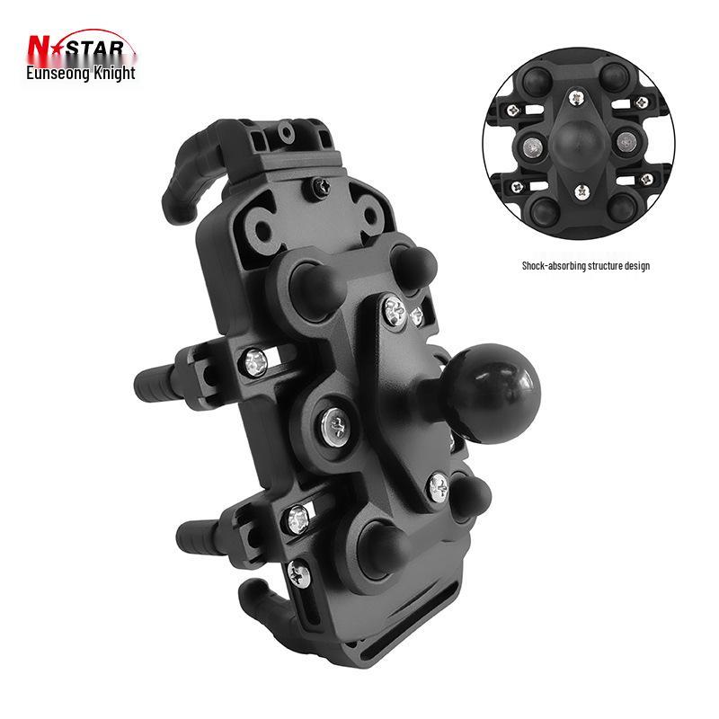 Enxing Knight Shock-Absorbing Motorcycle Phone Holder with Wireless Charging - Popular and Available.