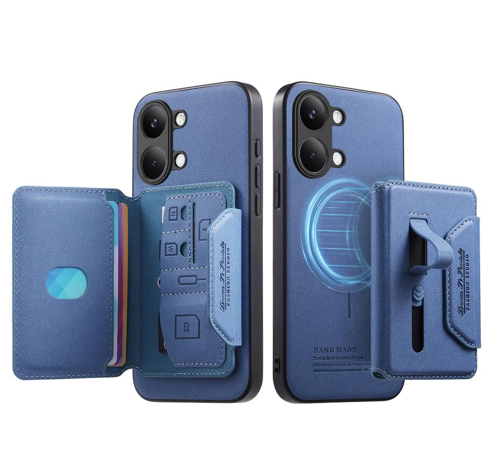 Luxury Leather Phone Case for Poco X8 X7 Pro 2In1 Detachable Magnetic for Magsafe Wallet Card for Xiaomi Poco X8 Pro Max Cover