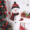 Cartoon Christmas Snowman Scarves Gloves Kitchen and Dining Room Beautification and Decoration Wall Stickers