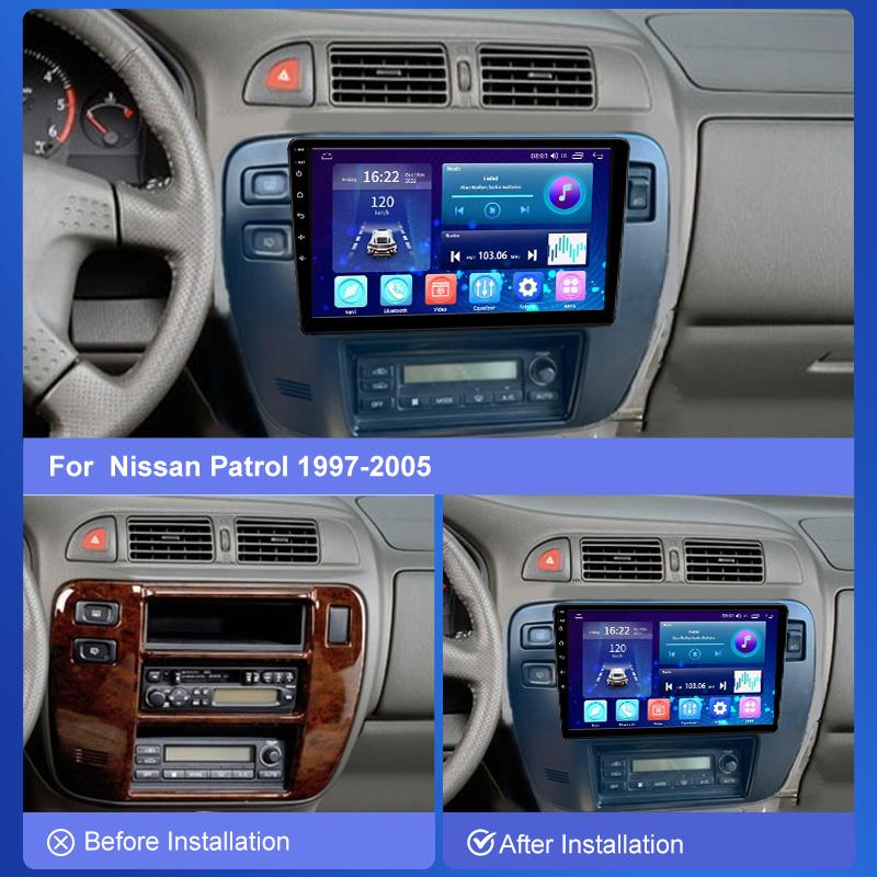 Android Car Radio For Nissan Patrol 1997-2005 Video Multimedia Bluetooth Player Navigation GPS Carplay Stereo
