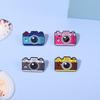 Colorful Camera-Shaped Alloy Brooch: High-End Outdoor Travel Series Safety Pin