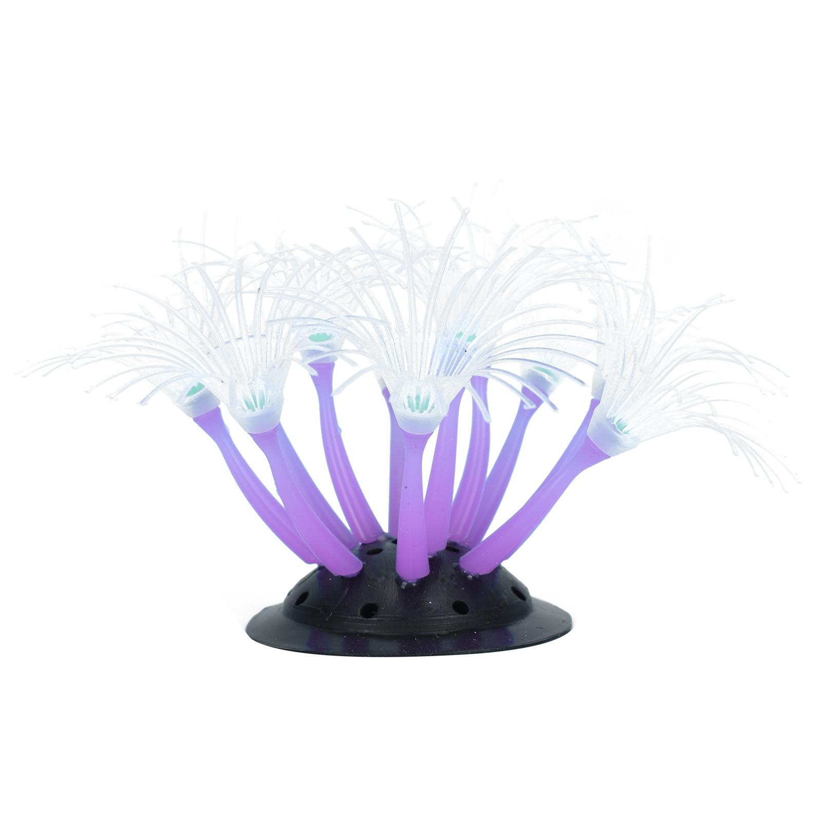 

Artificial Sunflower Coral Silicone Simulation Water Plant Aquarium Fish Tank Decoration Purple