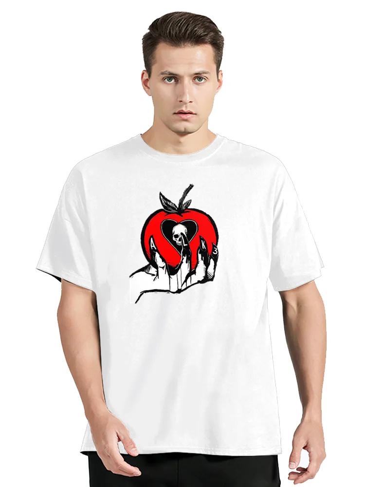 New Cotton T-Shirt Men Alkaline Trio With Black Top Klassisch Heartskull Casual Top TShirt Clothing Oversized Tees